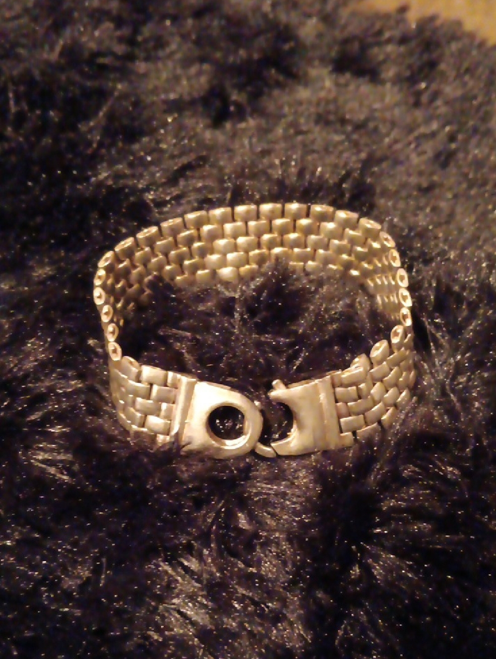 Classic Silver-Tone Woven Bracelet - Women Jewelry